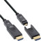 InLine® Cable HDMI AOC Ultra High Speed 2.1 con conectores desmontables, 8 K/4K HDR eARC, contactos dorados, instalación flexible, 80 m, 17980O