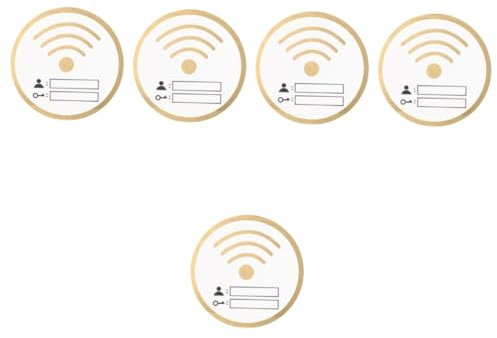 NUOBESTY 5 Pièces Wifi Effaçable de Mot de Décorative pour Maison Restaurant