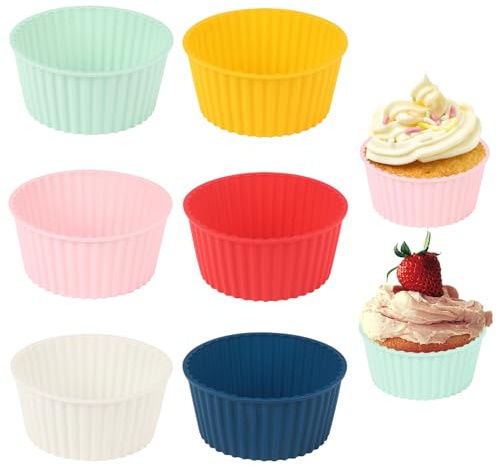 6 stampi per torta in silicone, stampo per torta, stampo per torta al forno, mini stampo per friggitrice ad aria, forno a microonde e accessori da cucina