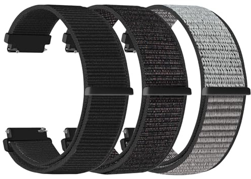 22mm Bracelet Montre en Nylon pour Xiaomi Redmi Watch 5 Active/5 Lite/Watch S4 47mm/S4 Sport/Garmin Venu 4 3 45mm/Venu 2/Forerunner 255/265/Amazfit Bip 6/Bip 5/Balance 2/Balance/Cheetah Bracelet