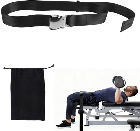 Nordic Hamstring Curl Strap, Polyester Premium Langlebig Nordic Curl Bankgurt Praktisches Heimtraining im Fitnessstudio Zubehör Geeignet für Frauen Männer (Schwarz)