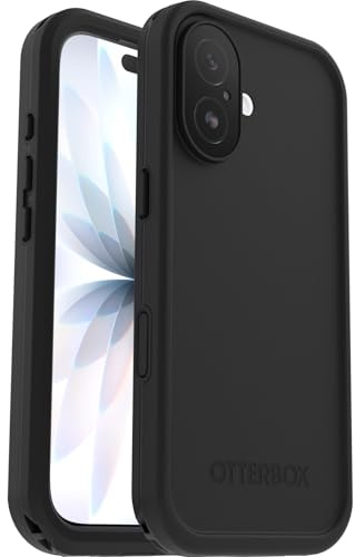 OtterBox FRĒ MagSafe Hülle für iPhone 17, Schwarz | Wasserdicht (IP68), stoßfest, schmutzabweisend, Hülle mit integriertem Displayschutz, 5x getestet nach Militärstandard