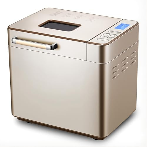Macchina per Il Pane Automatica Intelligente 800 W, Impastatrice e Fermentazione con 24 Impostazioni di Programma, Timer 13 Ore e Mantieni In Caldo 1 Ora, 3 Croste Tra Cui Scegliere Rivestimento