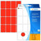 HERMA 2452 Vielzweck-Etiketten, 512 Stück, 25 x 40 mm, 16 pro Bogen, selbstklebend, Haushaltsetiketten zum Beschriften, matt, blanko Papier Klebeetiketten Aufkleber, rot