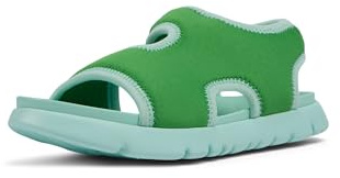 Camper Boys Unisex Children's Oruga K800572 Sandals, Green 001, 33 EU, Green 001, 14 UK