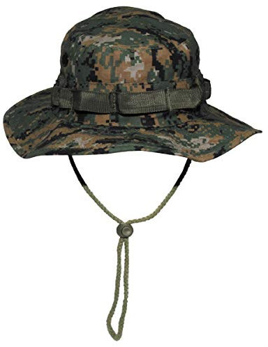 MFH Buschhut US mit Kinnband GI Boonie Rip Stop, XL, Digital Wood