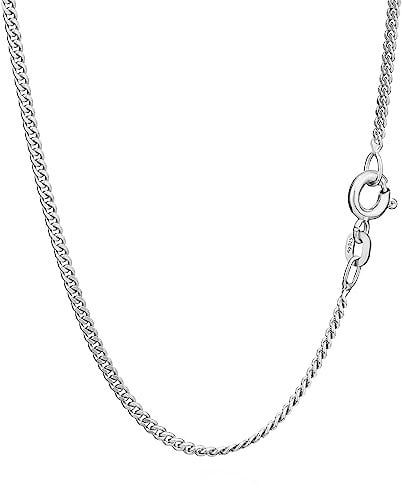 NKlaus 40cm Panzerkette 925 Silber elegante Halskette Breite: 1,7mm Collier 3,2g schwer 1806