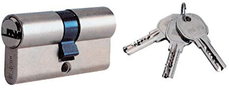 Iseo Serrures 8809R6 Cylindre, Argent