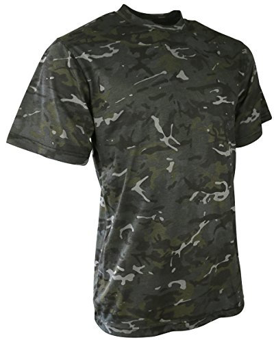 Kombat UK Men Adult Camo T-shirts - BTP Black, Small