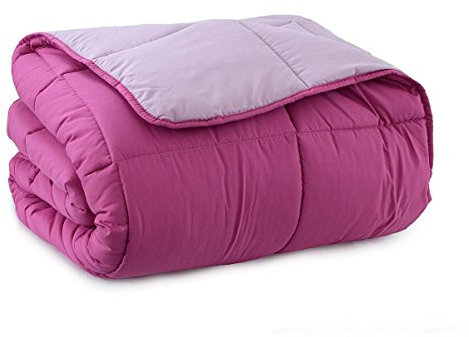 Carillo Trapunta Piumone Invernale Bicolore Elegant Singola Una Piazza Q373 Lilla-Fucsia