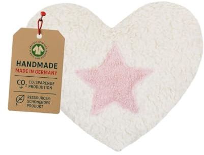 Efie Dinkel-Bio-Wärmekissen mit Stern rosa, kontrolliert biologischer Anbau (organic), Made in Germany
