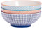 Nicola Spring Handgedruckte Obstschalen - 31,5cm - 3 Farben - Pack Von 3