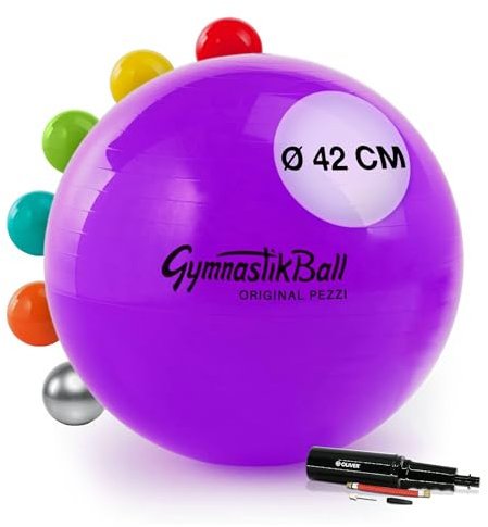 PEZZI Original Pezziball Standard 42 cm m. Pumpe violett Sitzball
