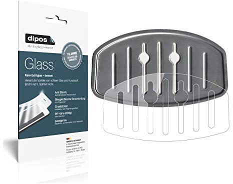 dipos 2X klare Schutzfolie 9H kompatibel mit Krups EA 8038 - Perfekte Passform für Abtropfblech und Abtropfgitter - Tropfblech Kaffeemaschine