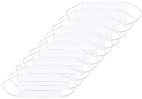 Oscar Apparels Wiederverwendbare Stoffmaske, 100% BCI Baumwolle mit elastischer Schlaufe, Erwachsene (10er Pack)