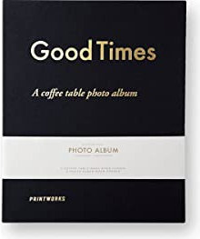 Printworks Fotoalbum Good Times Black in der Farbe Schwarz mit 30 Schwarzen Seiten, PW00358