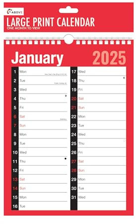 2021 Kalender, Planer und persönliche Organizer, Wandplaner, Feiertage und wichtige Daten, Wandplaner Spiralbindung für Zuhause, Büro, Schule (A4 Monatsansicht)