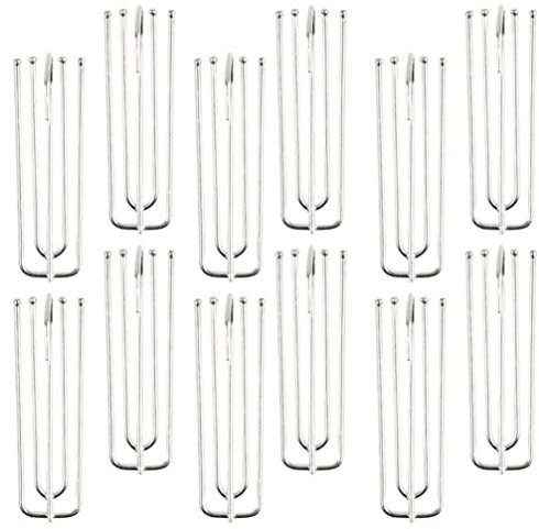 BESPORTBLE 40st Haken Aus Edelstahl Gardinenfaltenhaken Haken Für Vorhang Vorhanghaken Haken Zum Aufhängen Von Vorhängen Gardinenhaken Mit 4 Zinken 4-zinken-Haken Stoffgürtel Metall Kupfer