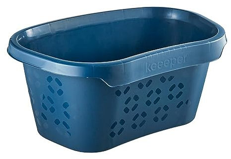 keeeper Line Cesta da Biancheria, Blu Eco, 57.5 cm