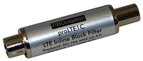 Filtro LTE Tipo BNC | Filtri di interferenza Antenna Antenna e Satellitare, 1 X Qtà - PROLTE1-57C
