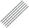 ENT 50402 Broca de madera de espiral Ø 2 mm en paquete de 5 unidades, extra larga de 150 mm, HSS-G, con punta de centrado y cortador preliminar, D 2 x NL 100 x GL 150 mm, vástago cilíndrico