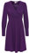 ICHI IHNELLY DR Damen Freizeitkleid Kleid Minikleid Pailletten Langarm V-Ausschnitt Regular-Fit, Größe:S, Farbe:Violet Indigo (193750)