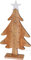 LED Light Up Wooden Christmas Tree Festive Xmas Indoor Home Desk Table Top Decoration