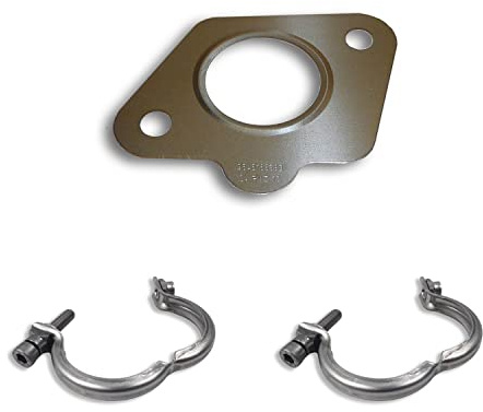 Dichtung für AGR-Ventil und 2 Befestigungsschellen für Ventil, geeignet für C1 C2 C3 C4 C5 Berlingo Xsara Jumpy Scudo Picasso CLUBMAN R55 1007 206 207 307 308 407 Expert Bipper Partner 1 6283J 1618.AW