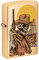 ZIPPO Wild West 60006579 Skelett gebürstetes Messing Farbe Cowboy Skull Original Feuerzeug
