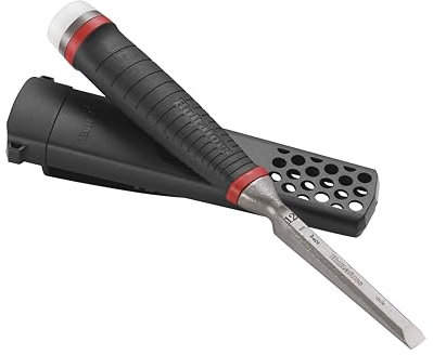 Hultafors HDC12 Heavy-Duty Chisel 12mm, Forged in one Piece with Continuous Robust I-Profile for Extreme Breaking Strength