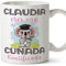 MUGFFINS Tazas Personalizadas para CUÑADA - En Español - Koalificados Personalizados - 11 oz / 330 ml - Regalo personalizable original y divertido