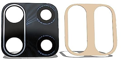 IS-TECK Compatible con Xiaomi Redmi Note 9S, lente de cristal de repuesto para cámara con juego de pegamento
