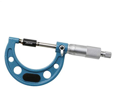 Bügelmessschraube Metrisches Mikrometer 0,01 mm blaues Außendurchmesser 0.01 mm Bremssattelmesswerkzeuge (Size : 100 125mm)