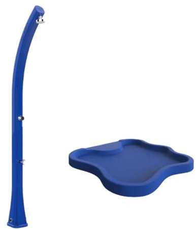 San Marco Solardusche Happy 120 Arkema 23 l mit Waschtischarmatur > mit Duschtasse Blau > Blau