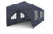 FIVMEN Pavillon 3x9m Partyzelt mit Seitenteilen und Fenstern Gartenpavillon Polyester UV Schutz Wasserdicht Windschutz Gartenzelt Zelt Outdoor, Anthrazit