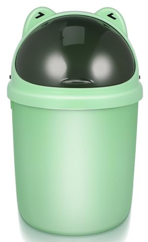 Ciieeo Cubo de Basura de Plástico con Tapa para Sala de Estar Dormitorio Y Fregadero de Cocina.