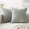 MIULEE 2er Set Kissenbezug 45x45cm Hellgrau Kissenhülle Kissenbezüge Sofakissen Dekokissen Boho Couchkissen Kord Dekorative Zierkissenbezug für Sofa