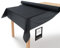 LILENO HOME Tischdeckenrolle 1,10 x 25 m - Tischdecke Schwarz aus Vlies - Stoffähnlich, abwaschbare Tischdecke als Rolle, Meterware Tischtuchrolle - Einweg Papiertischdecke Rolle Alternative