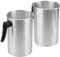 FUNSUEI Lot de 2 pots de 3 l pour fabrication de bougies - Pot de cire pour bougies - Pot de fusion de cire pour bougies