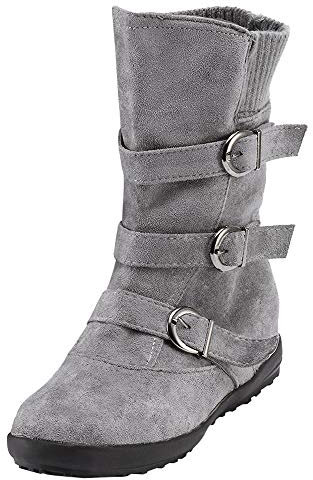 Stivaletti Donna Invernali con Tacco Stivali Donna Alti Senza Tacco Anfibi Donna Stivali Motocross Donna Anfibi Stivaletto Donna Basso Stivaletti Donna Estivi Stivali Donna