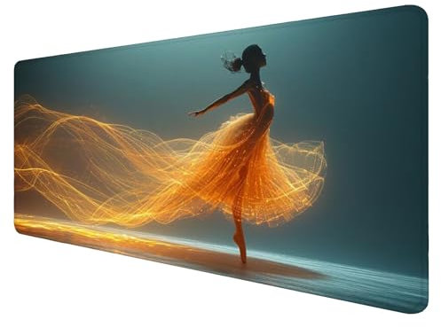 Mädchen Mouse Mat Gaming Mouse Mat XXL 700x300x3mm Multifunctional Mousepad Tanzen Schreibtischunterlage groß,Non-Slip Rubber Base,Extended Desk Protection,for PC Unterlage Schreibtisch J916