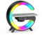 Smiling Shark Despertador Luz, Atmósfera Lampara Cargador Inalámbrico con Altavoz Bluetooth Botón Control 10 Modo de Luz Amanecer Simulación Inteligente LED Luces de Despertador para Decoración Hogar