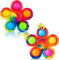 SCIONE 2PCS Fidget Spinner Pop It, Tie Popper Fidget Spinner, Push Bubble Sensory Party Bag Fillers, Fidget Toy für Kinder & Erwachsene, Pop Hand Spinner zur Stressbewältigung