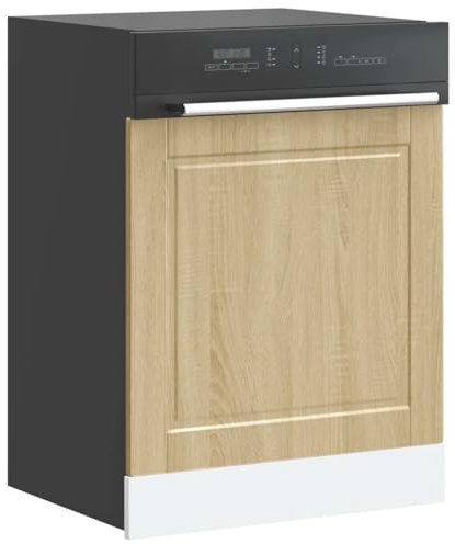 Gecheer Pannello Lavastoviglie Porto Rovere Sonoma 60x1,5x67 cm,P854140