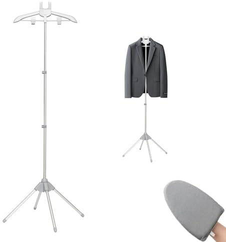 Dampfer Stand FüR Kleidung KleidungsstüCk Dampfer AufhäNger Mit BüGelhandschuh Tragbare Dampfer Rack FüR Dampfende Kleidung Einstellbare Handheld HäNgende BüGel KleidungsstäNder
