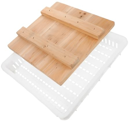 PRETYZOOM Cheese Press with Basket for DIY Cheesemaking Versatile Tofu Mould and Cheese Press Board Use for Ricotta Beginner Friendly Sturdy Design