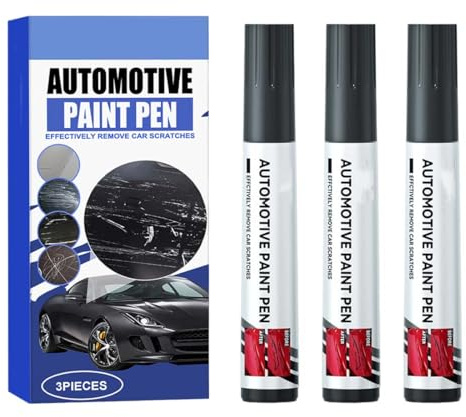 3 rotuladores de pintura para coche, color negro, universales, resistentes al agua, para reparar impactos de piedras y arañazos en coches, motocicletas, bicicletas y llantas de aleación.
