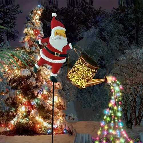 Weihnachtsmann Solar Teekannen Beleuchtung Solare LED Wasserdichte Party