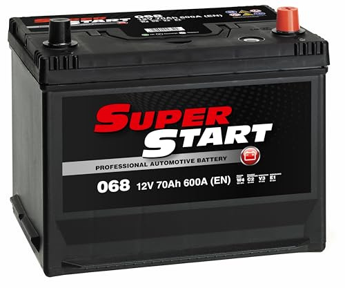 Super Start 068 12V 70Ah 600A Car, Van & SUV Replacement Battery | Maintenance Free, Vibration & Shock Resistant, Integrated Safety Features, Fully Charged & Ready to Fit
