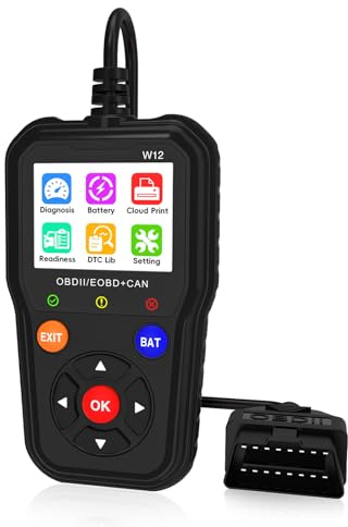 Flintronic OBD2 Diagnosegerät OBD Auto Diagnose, Auto OBD2 Scanner Codeleser mit Vollständigen OBDII Funktionen, KFZ Auslesegerät mit 13 Sprachen für BMW Mercedes VW Audi Alle OBDII Fahrzeugen